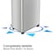 Hls Commercial 21 Gal/ 80 Liter Rectangular Stainless Steel Open Top Compost Bin w/ Wheels and Dual Odor Filters HLS21UOTMCOP - alternate 4